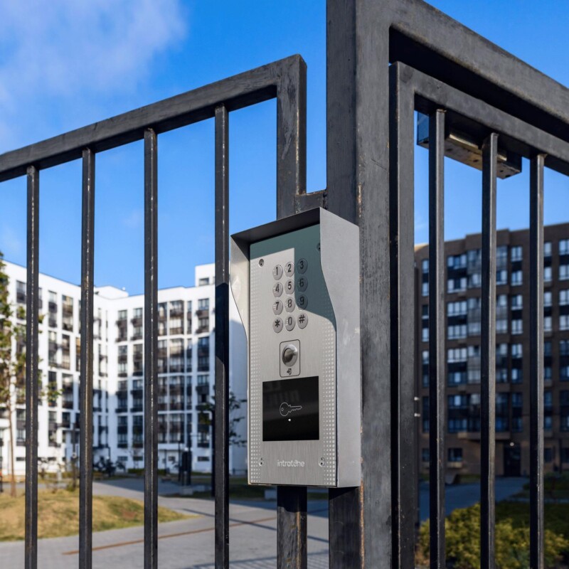 action shot of a keyless entry system
